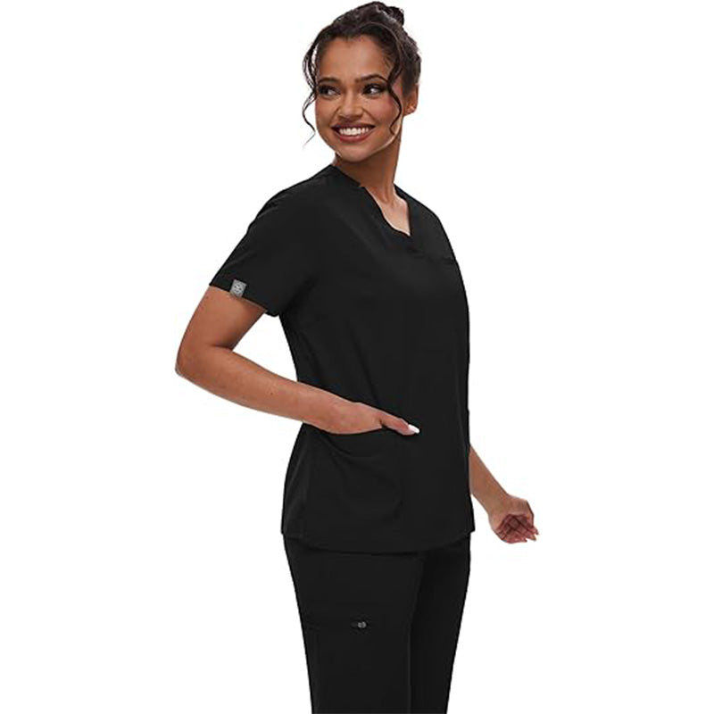 💊 3-Piece Medical Scrub Set with V-Neck Top & Yoga Joggers | 8hr ComfortFlex⚡【Nurse Pro Essentials】Anti-Wrinkle & Moisture-Wicking Uniform for Hospital/Clinic Shifts