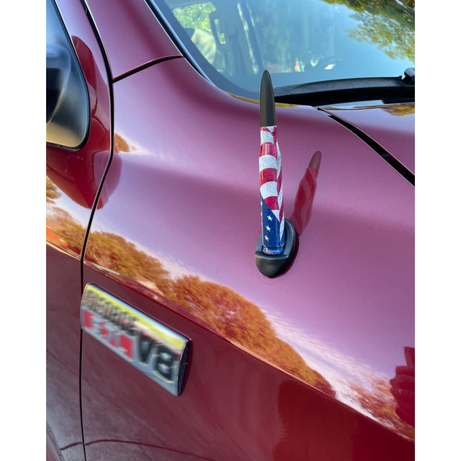 🚨 Bullet Antenna for Dodge Ram & Ford F-Series | Anti-Theft Lock⚡【Truck Pro】🇺🇸Flag Design Radio Antenna F150/F250/F350/Raptor/Bronco (1990-Current) - 360° Signal Booster