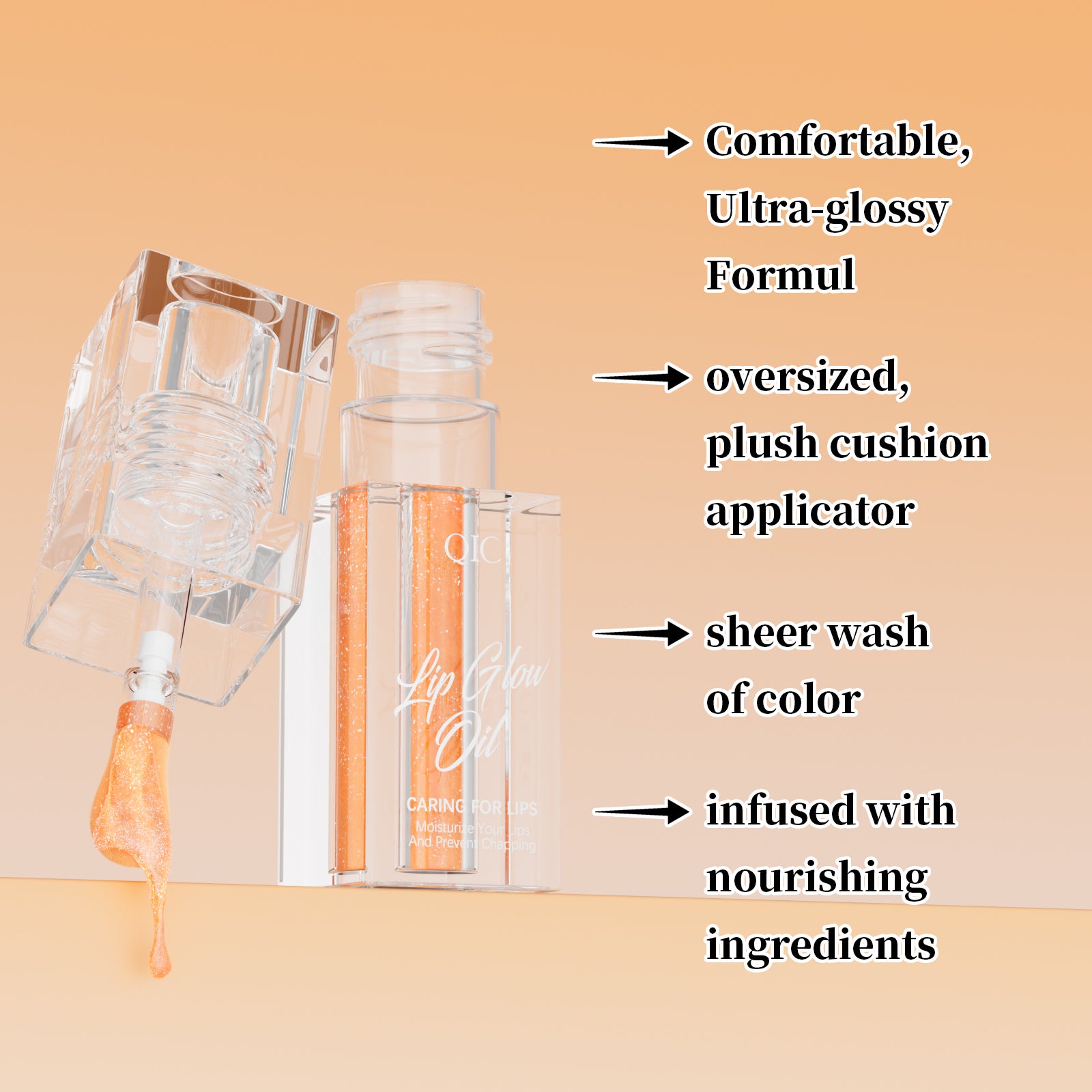 Mood-Boost Color-Changing Lip Oil ✨ 24H Hydration & Line Smoothing! 💋 Transfer-Proof + pH-Adaptive Glow 🌟 Glass-Like #JuicyLips #LipCareHack