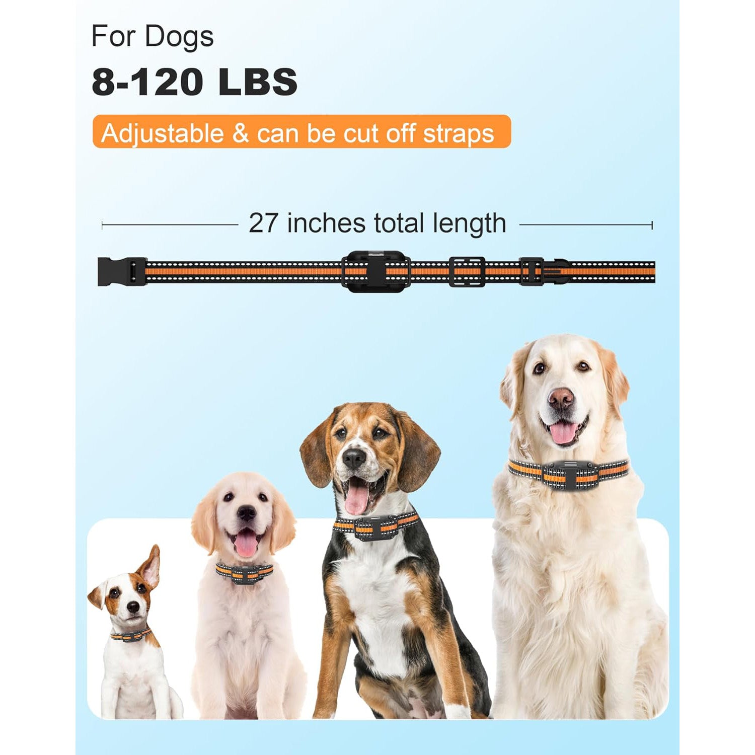 🔥Viral Dog Training Collar! Bite-Proof Security Lock⚡3 Modes for 8-120lbs Pups💧Waterproof & Rechargeable【3300FT Range】TikTok's #1 Bestseller!