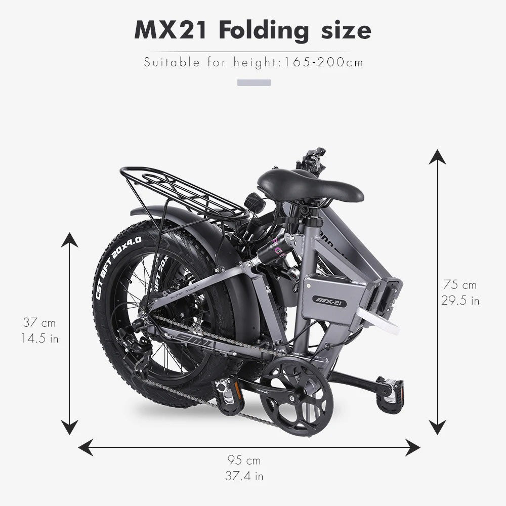 💥 1000W Peak Electric Bike for Adults | 25MPH & 38-Mile Range⚡614WH Removable Battery🏍️20x4