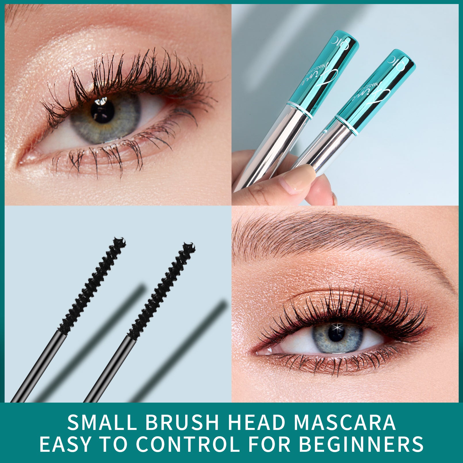4D Slim Curling Mascara ✨ Micro-Silicone Brush for Clump-Free Lift! 💦 24H Waterproof & No Smudge 🌟 Perfect for Sensitive Eyes! #MicroBrushesMascara #NoClumpMascara #4DLashes