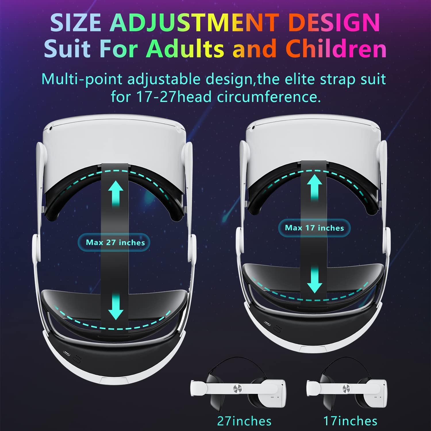 10000mAh Oculus Quest 2 Head Strap ✨ 8H Playtime & Fast Charging 💥 Elite Strap Replacement + Zero Pressure 🌟 Works w/ Meta Quest 2 🔥 #VRHacks #Quest2Upgrade
