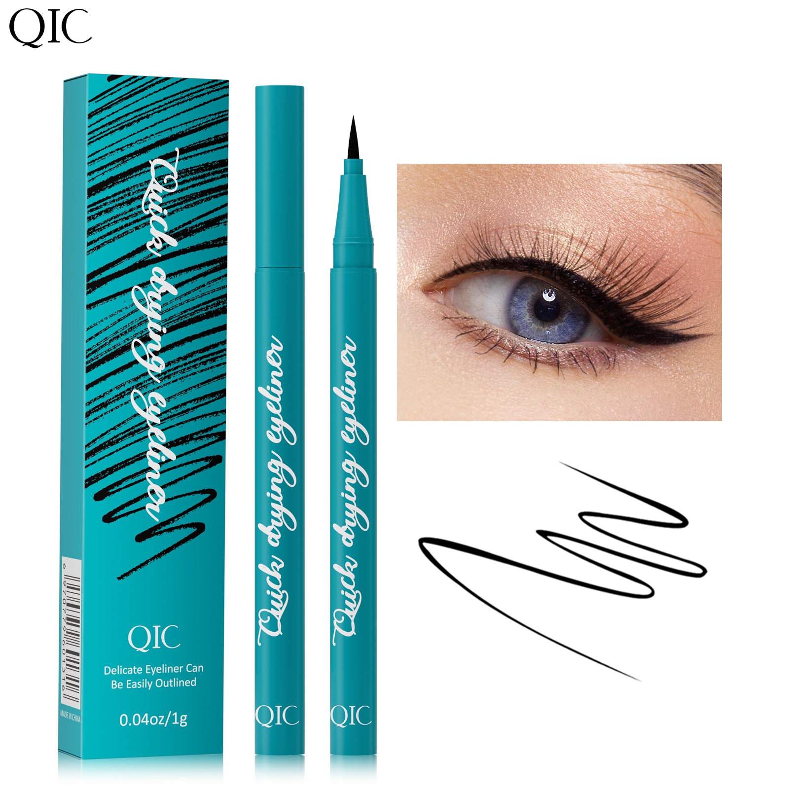 Quick-Dry Waterproof Eyeliner Pen - 24H Smudge-Proof✨ Ultra-Fine Liquid Liner 💦 Sweat-Resistant & Beginner Friendly 🔥 #WaterproofMakeup #TikTokBeauty #QuickDryLiner