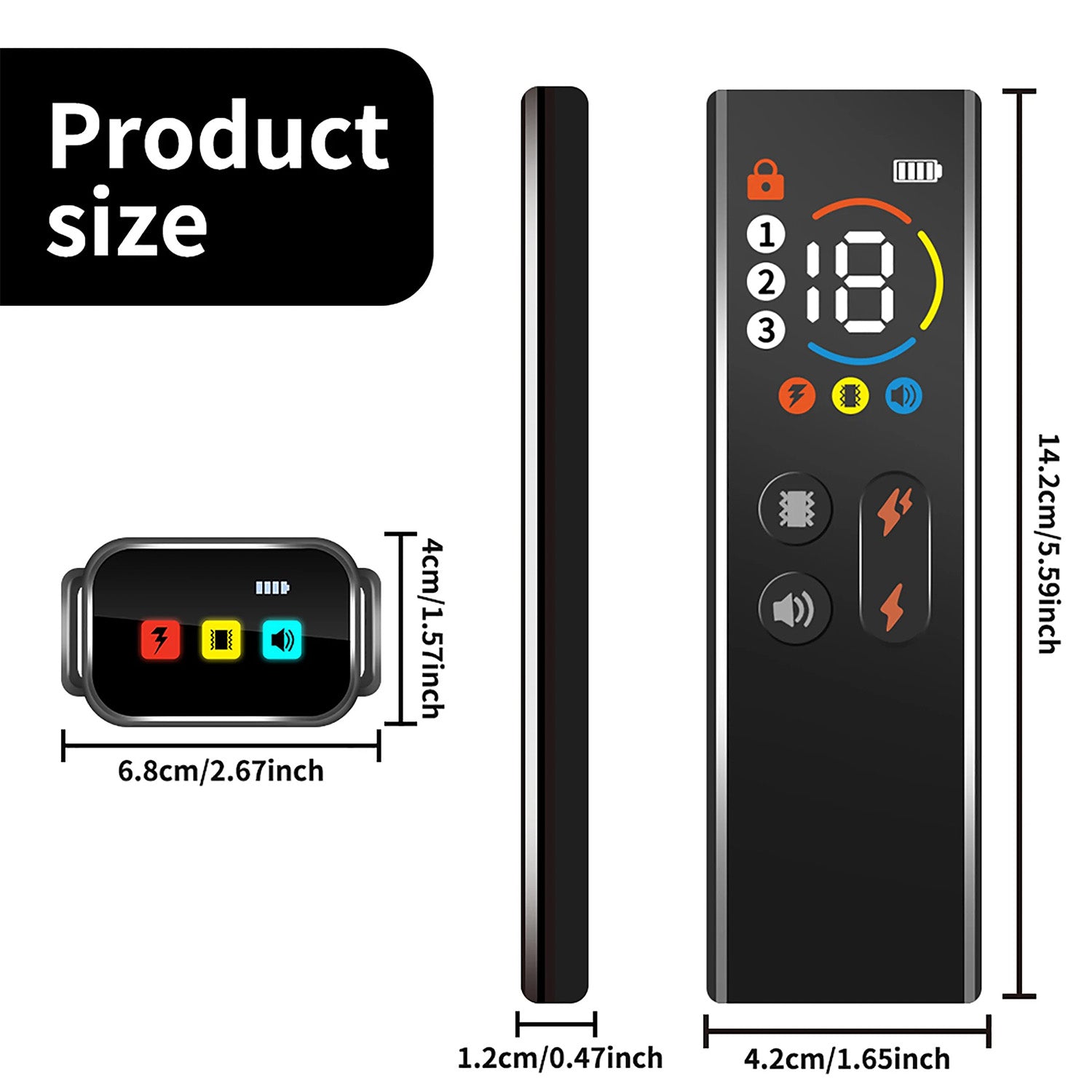 🔥Pro Trainer-Approved! 3-Mode Dog Collar⚡IP67 Waterproof💧Static/Vibe/Beep Alerts | Remote Control【TikTok's #1 Training Tool】