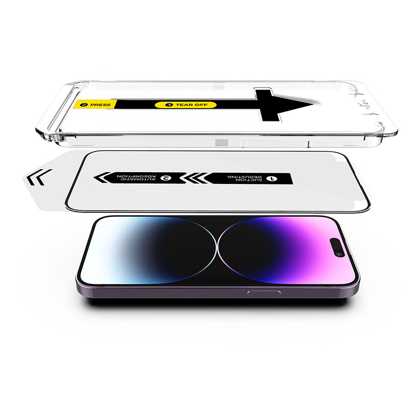 3-Pack iPhone 15 Pro Max Screen Protectors ✨ Auto-Dust Removal & Bubble-Free 💥 Dynamic Island Fit + HD Clarity 🌟 1-Tap Foolproof Install 🔥 #iPhoneHacks #TikTokMadeMeBuyIt