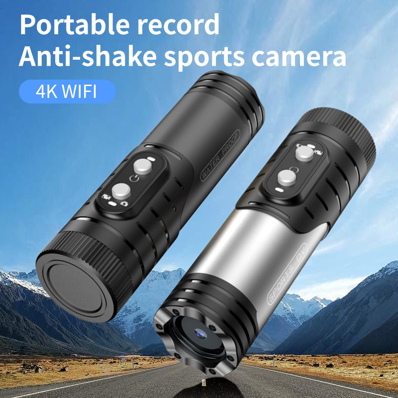 🔥4K Motorcycle Helmet Cam w/Flashlight!⚡Anti-Shake & WiFi | Waterproof Action Camera for Night Riding, Skiing, Off-Road | TikTok Viral Footage #MotoCam #AdventureTech