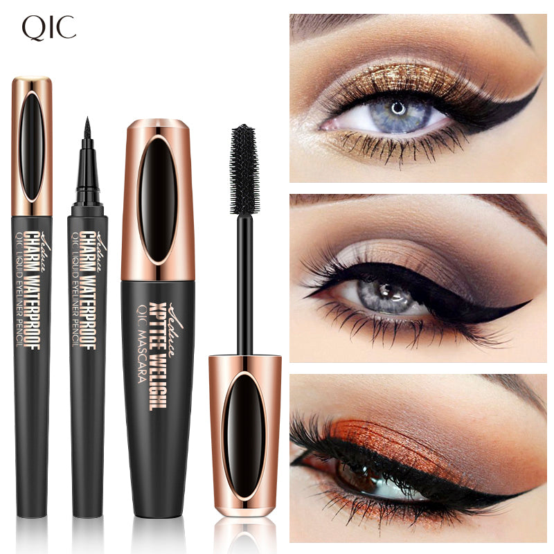 PowerFilm Lash Duo ✨ 24H Waterproof Mascara & Eyeliner Set! 💦 Clump-Free Volume + Sharp Winged Liner 🌟 Gym-Proof & Tear-Resistant! #LashDuo #WaterproofMakeup #SmudgeProofHack
