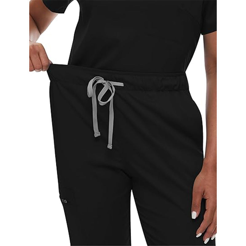 💊 3-Piece Medical Scrub Set with V-Neck Top & Yoga Joggers | 8hr ComfortFlex⚡【Nurse Pro Essentials】Anti-Wrinkle & Moisture-Wicking Uniform for Hospital/Clinic Shifts