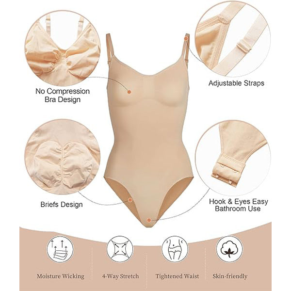 🎀💃 Seamless Tummy Control Bodysuit | Instant Snatched Waist & Full Body Sculpting | Breathable Invisible Shapewear for Dresses & Everyday 🌟 #BodyConfidence #ShapewearGoals