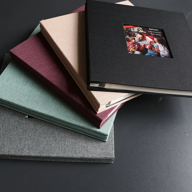 📸🔥 Linen Self-Adhesive Scrapbook 16