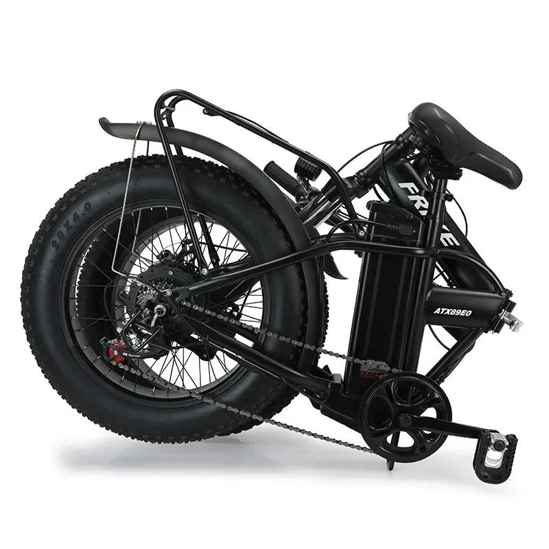 🚀 Folding Electric Bike 350W | 48V10AH Removable Battery⚡20