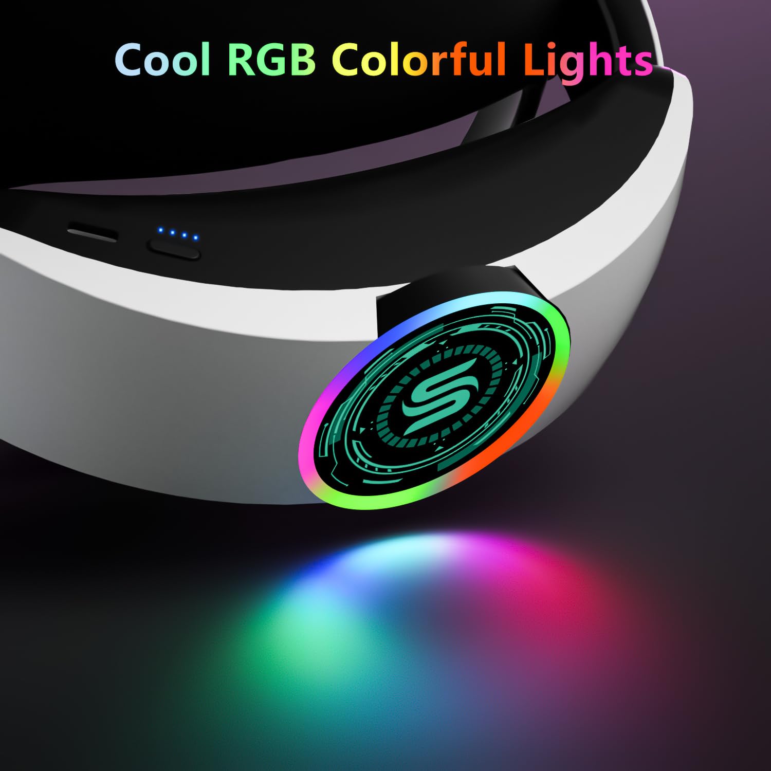 10000mAh Oculus Quest 2 Head Strap ✨ RGB Lights & Fast Charging 💥 Elite Strap Replacement + 8H Playtime 🌟 Zero-Pressure Comfort Fit 🔥 #VRHacks #OculusQuest2