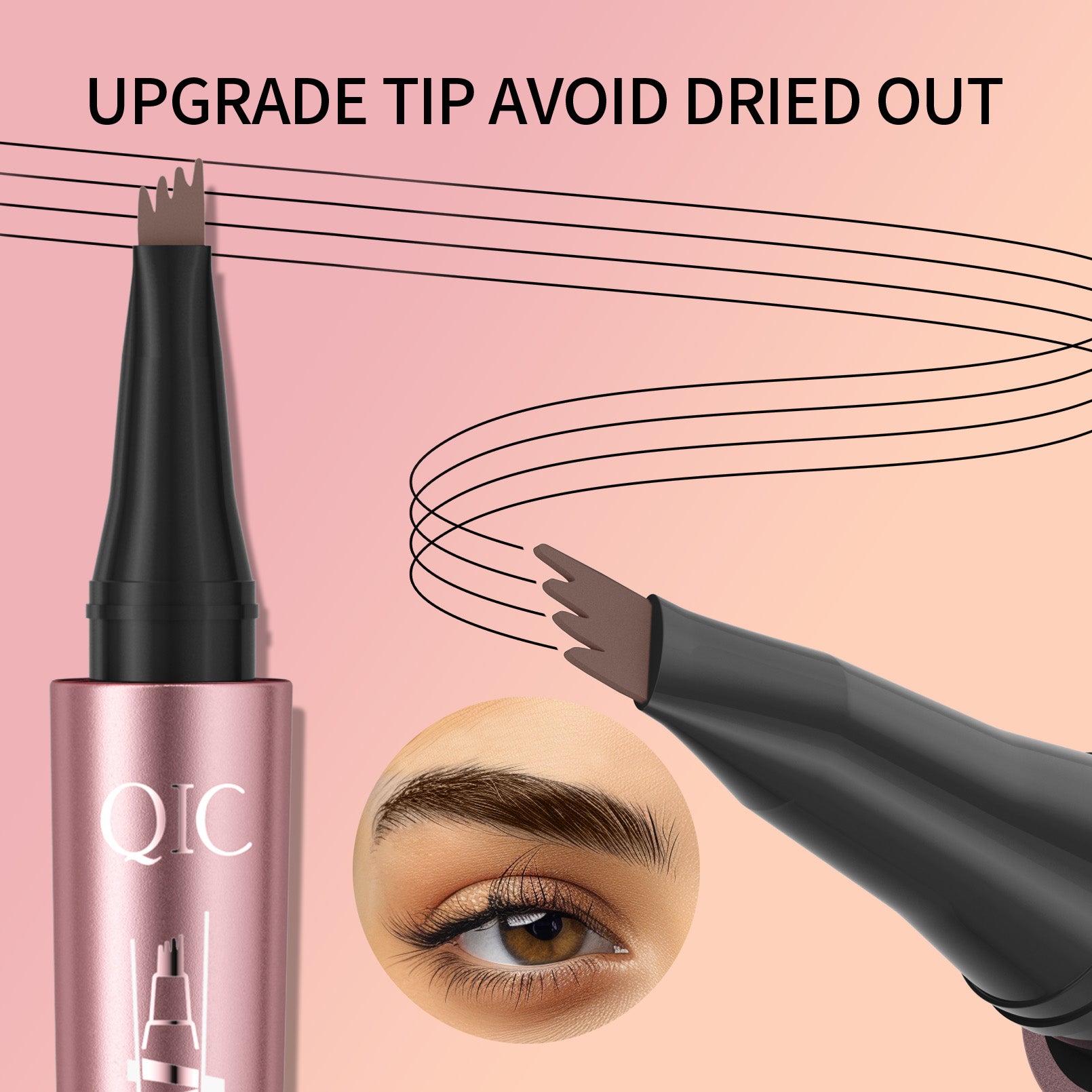 4-Prong Microblading Brow Pen ✨ 24H Gym-Proof🔥 Sweat-Resistant & No Smudge! 💯 Hair-Like Strands for WILD NATURAL Brows 🌟 #BrowHack Alert! ➕ #MicrobladingPen | #WaterproofBrows | #FeatherBrows