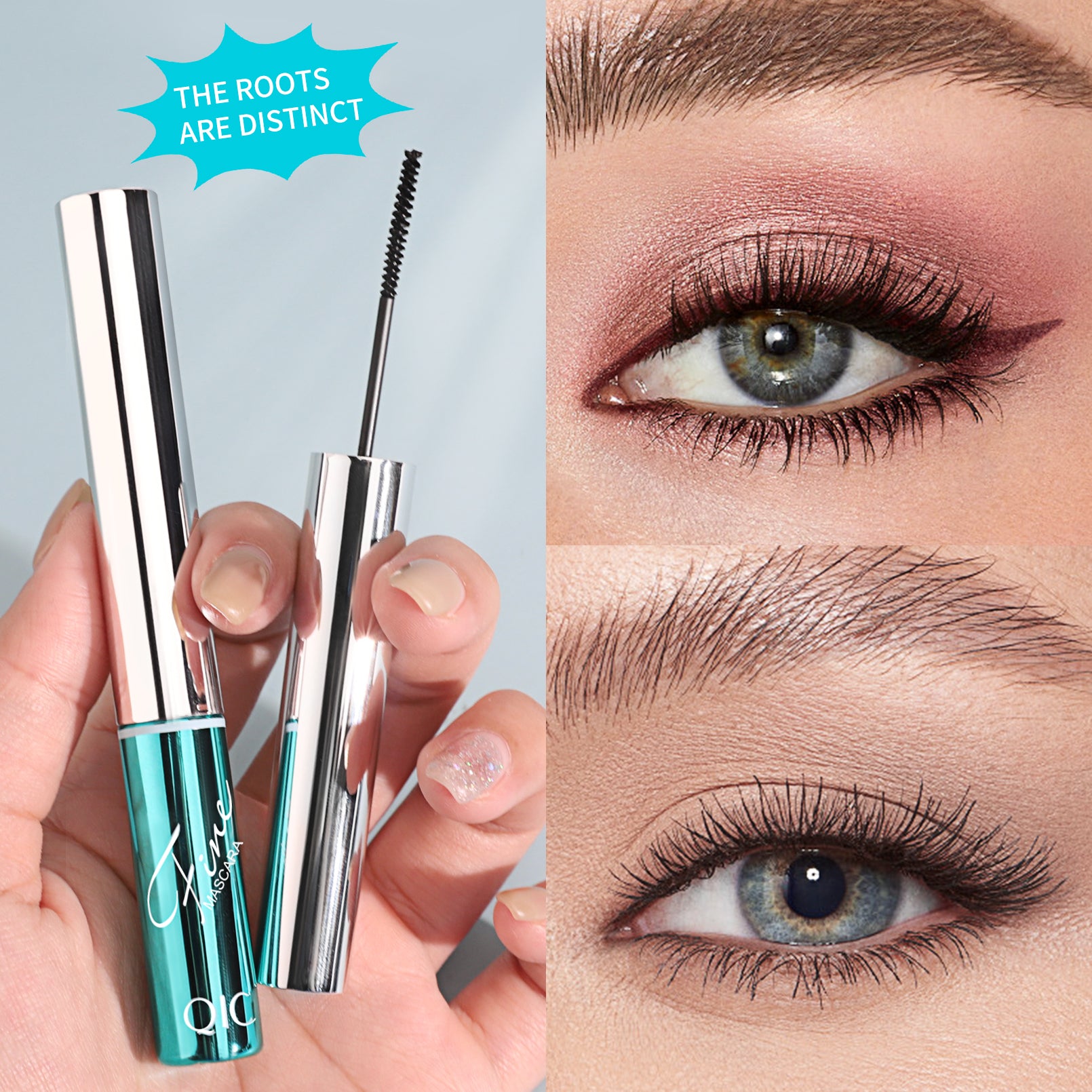 4D Slim Curling Mascara ✨ Micro-Silicone Brush for Clump-Free Lift! 💦 24H Waterproof & No Smudge 🌟 Perfect for Sensitive Eyes! #MicroBrushesMascara #NoClumpMascara #4DLashes