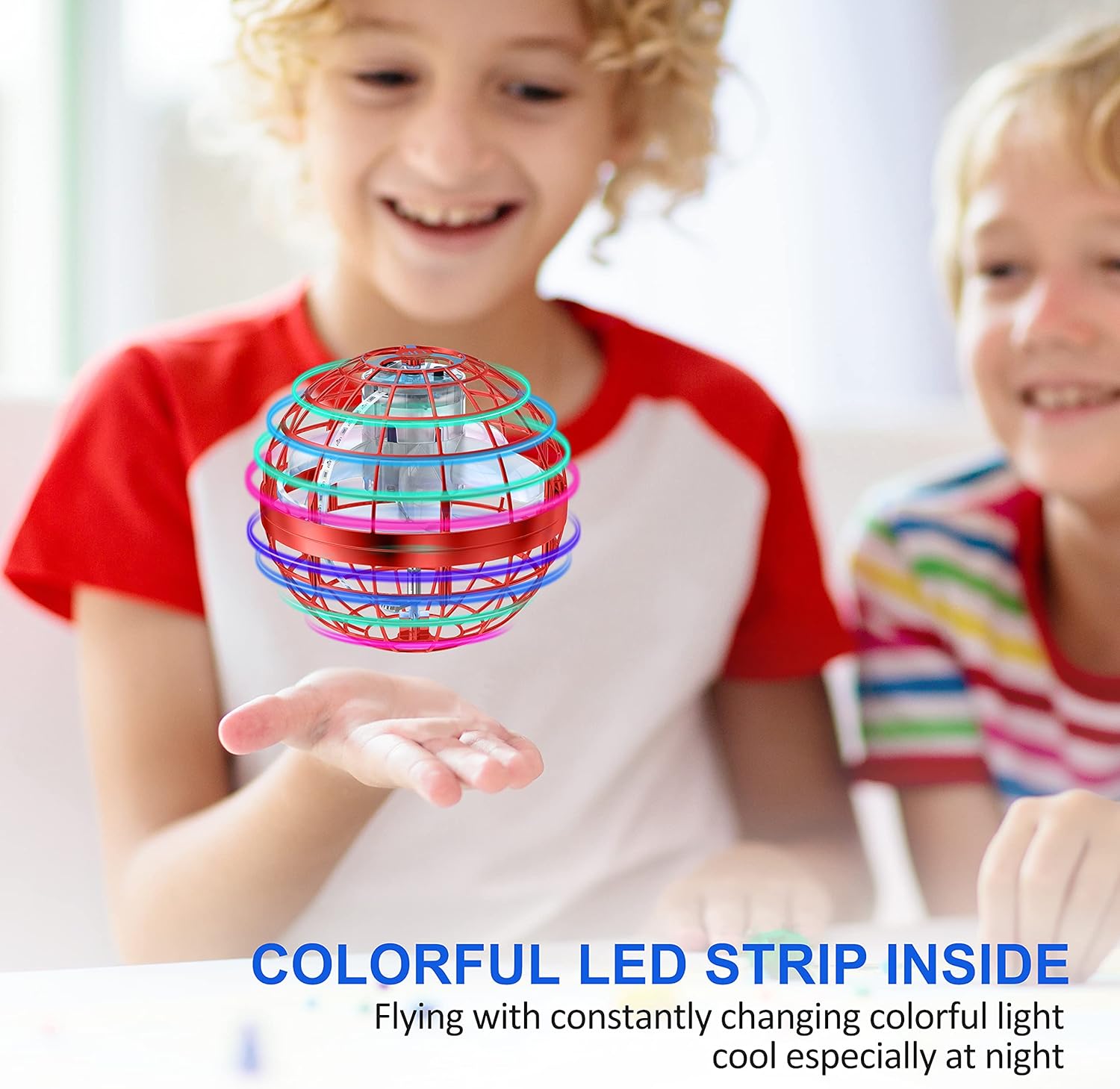 Galaxy Hover Ball Toy ✨ Auto-Float & LED Night Glow 💥 Gesture-Control Flying Orb for Outdoor Fun 🌟 Crash-Proof Gift for Kids 6-12 🔥 #OutdoorToys #TikTokMadeMeBuyIt