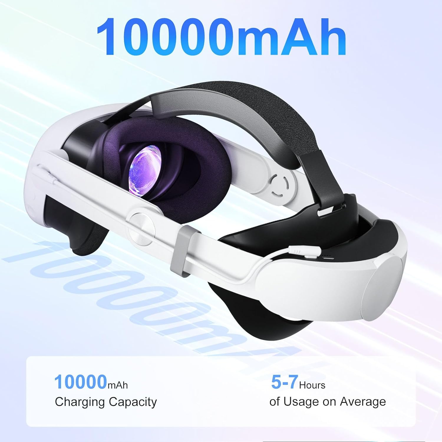 🔥Meta Quest 3 Battery Strap 2025 - 10000mAh Official Fit Elite Strap Upgrade | 2X Playtime & Zero Neck Pain! TikTok's #1 VR Accessory of 2025⚡