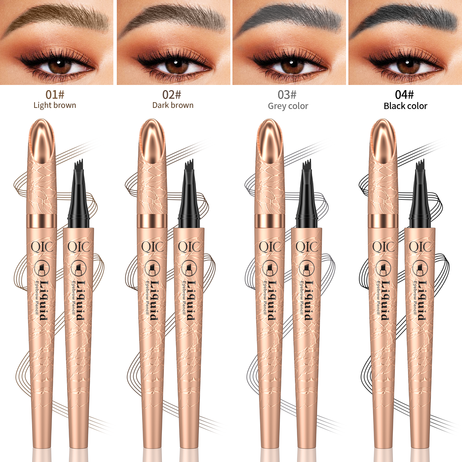 4-Prong Microblading Liquid Brow Pen ✨ 24H Waterproof🔥 Smudge-Proof & Fade-Resistant! 💯 Ultra-Fine Hair-Like Strokes 🌟 Natural Flawless Brows Routine! ➕ #MicrobladingPen  | #WaterproofBrows | #BrowHack