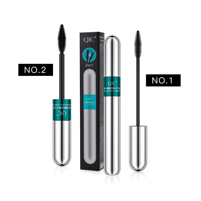 Qinicolor 2-in-1 Volumizing & Curling Mascara Primer - Smudge-Proof, Long-Lashing Formula