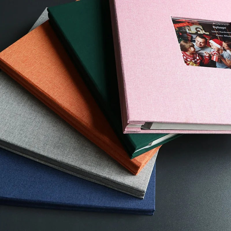 📸🔥 Linen Self-Adhesive Scrapbook 16