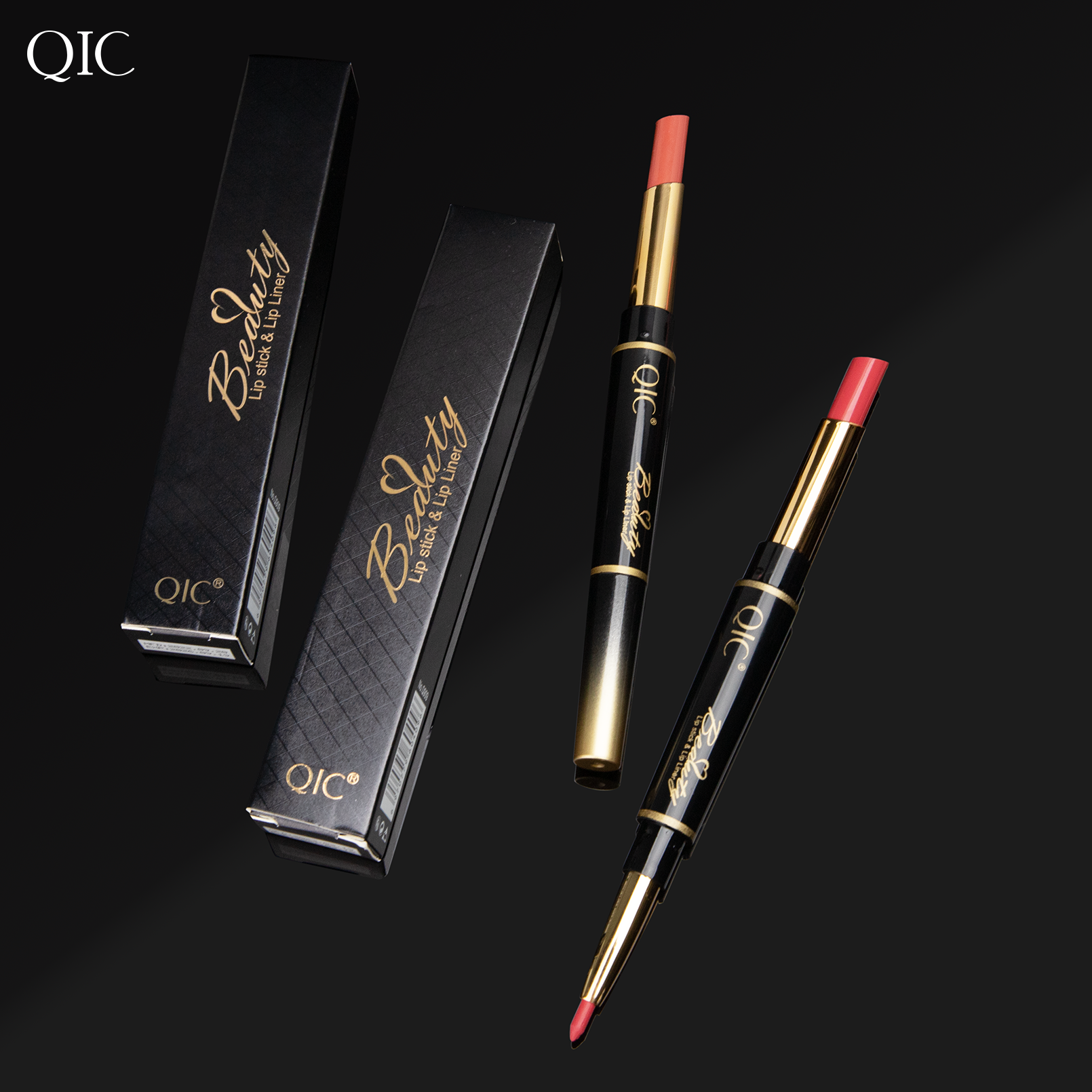 2-in-1 Dual-Ended Lipstick & Liner ✨ Matte Waterproof & Transfer-Proof! 💋 24H Non-Smudge Lip Combo 🌟 Kiss-Proof #LipHack #MatteLip #AllDayWear
