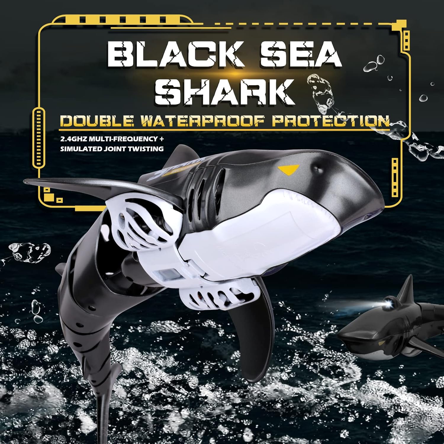 RC Shark Toy with Realistic Swim ✨ 2.4G Waterproof Pool Drone 💦 1:18 Scale + 2x Battery Life 🌟 Crash-Proof Fun for Kids 6+ 🔥 #PoolToys #TikTokMadeMeBuyIt