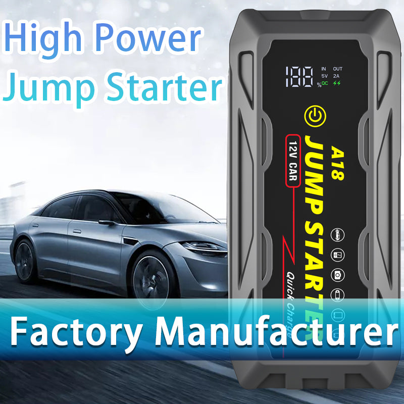 🚗⚡ 3000A Jump Starter with PD66W Fast Charge | 59200mWh MegaPower⚡Dead Battery Rescue in 3秒🔥【Roadside Hero】Portable for 10L Gas/7L Diesel - Trucks/SUVs/RVs Lifesaver (Pocket-Sized 7.6