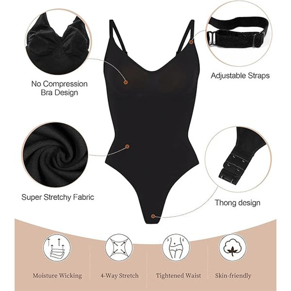 🎀💃 Seamless Tummy Control Bodysuit | Instant Snatched Waist & Full Body Sculpting | Breathable Invisible Shapewear for Dresses & Everyday 🌟 #BodyConfidence #ShapewearGoals
