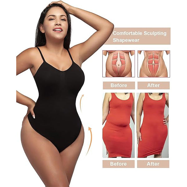 🎀💃 Seamless Tummy Control Bodysuit | Instant Snatched Waist & Full Body Sculpting | Breathable Invisible Shapewear for Dresses & Everyday 🌟 #BodyConfidence #ShapewearGoals