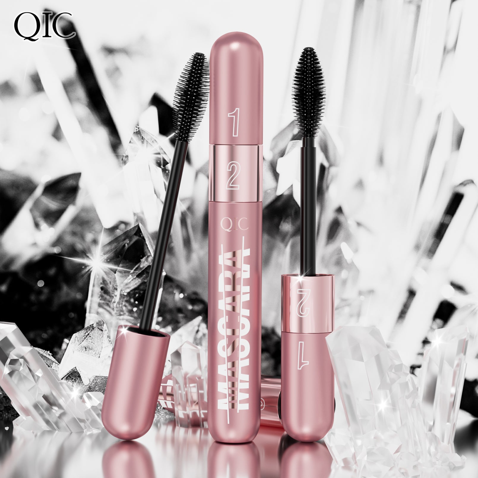 2-in-1 Lash Multiplying Mascara ✨ 24H Oil & Sweat Proof! 💦 Smudge-Proof Lengthening + Curl & Volume 🌟 Clump-Free #LashHack! #WaterproofMascara #VolumeMascara