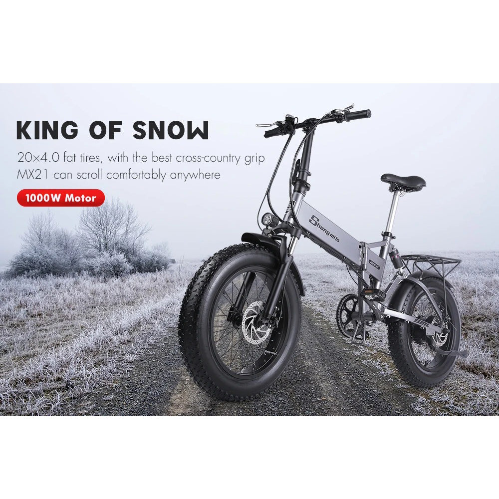 💥 1000W Peak Electric Bike for Adults | 25MPH & 38-Mile Range⚡614WH Removable Battery🏍️20x4