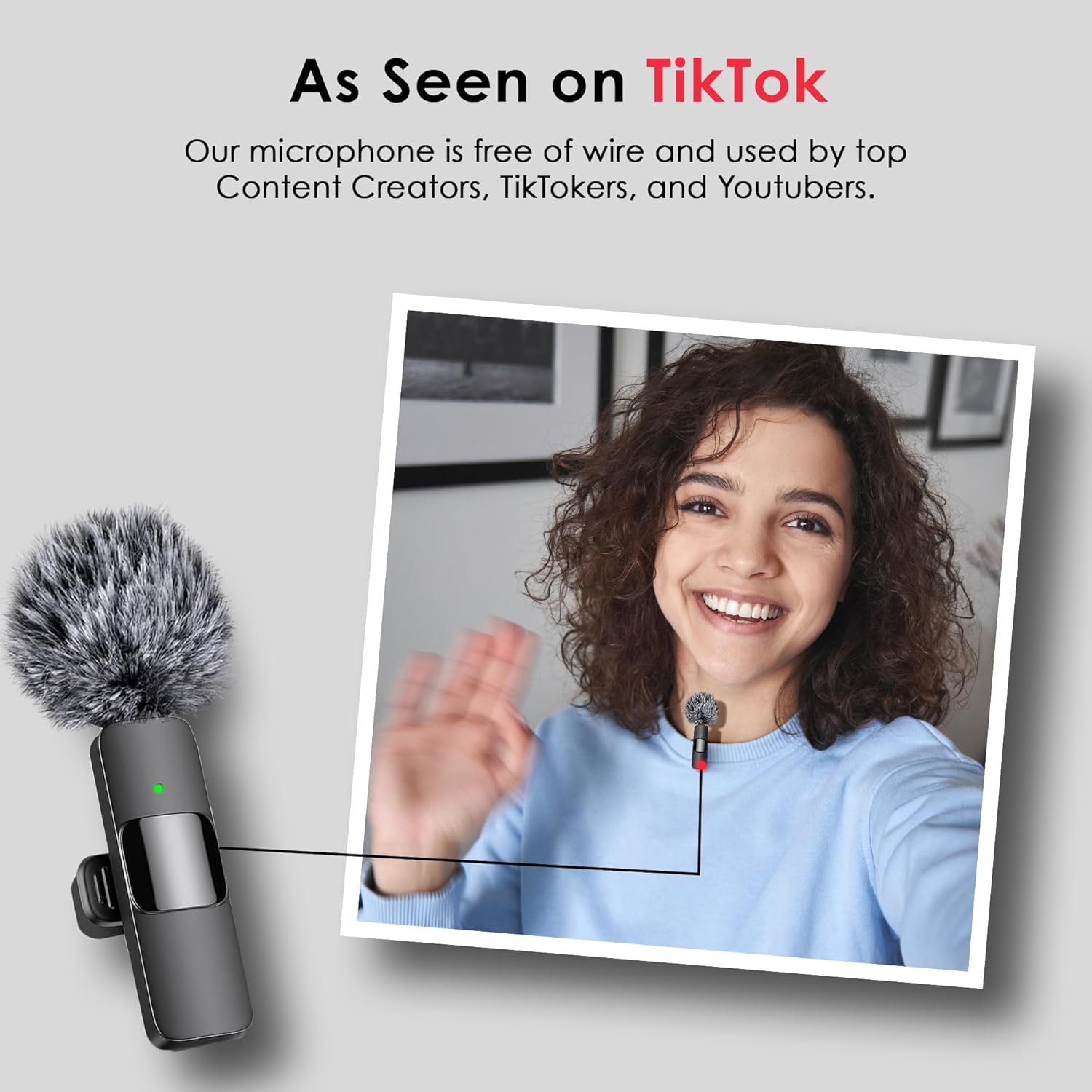 🎤🔥 2-Pack Wireless Lavalier Mic for iPhone/Android | Studio-Quality Recording⚡48H Battery🌟【Podcast/ASMR Pro】USB-C Clip-on Microphone with Noise Cancel - Perfect for Video, Live Stream, YouTube