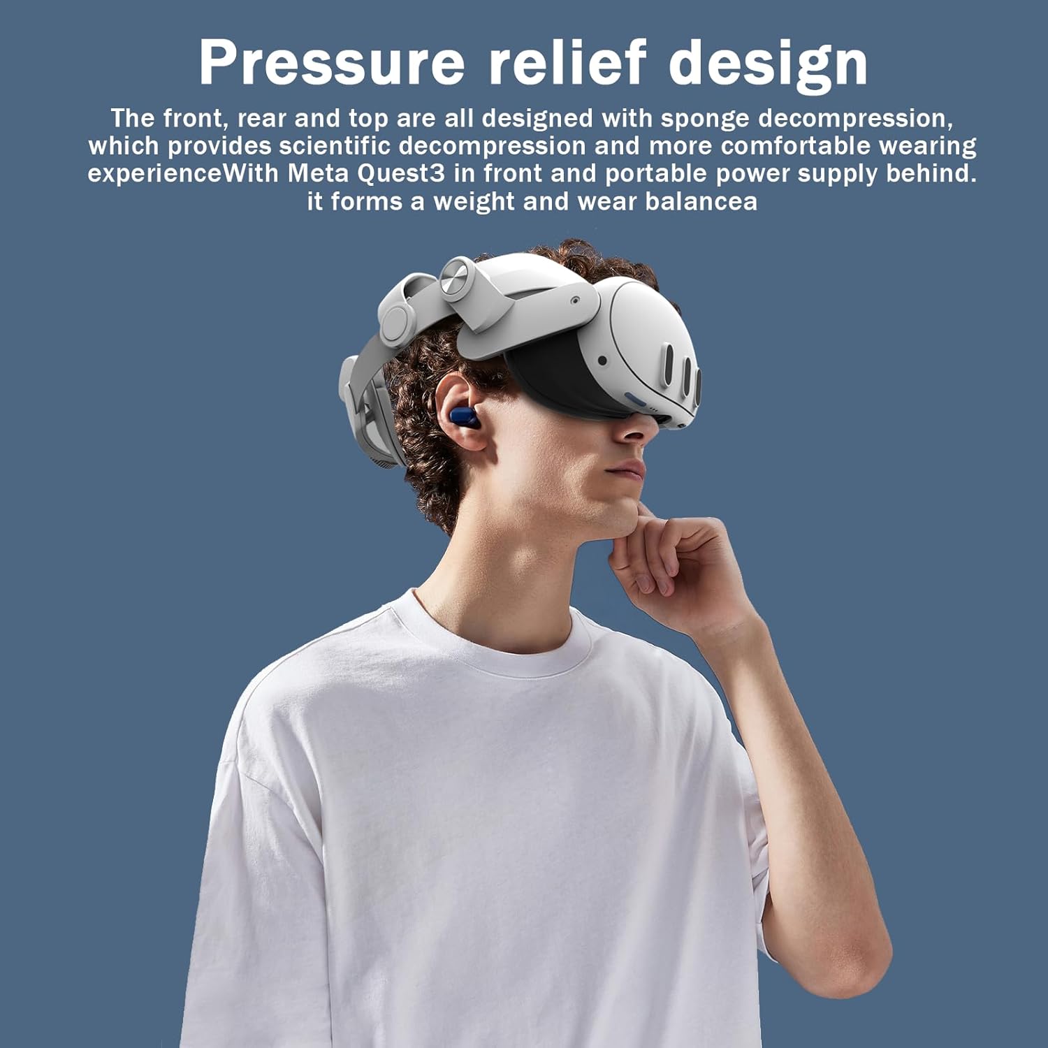 Meta Quest 3 Battery Head Strap ✨ Magnetic Power Boost & Pro Comfort 💥 Elite Strap Replacement for Oculus/Quest 3 🌟 Extend VR Playtime 🔥 #VRHacks #MetaQuest3