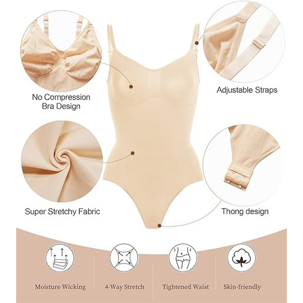 🎀💃 Seamless Tummy Control Bodysuit | Instant Snatched Waist & Full Body Sculpting | Breathable Invisible Shapewear for Dresses & Everyday 🌟 #BodyConfidence #ShapewearGoals