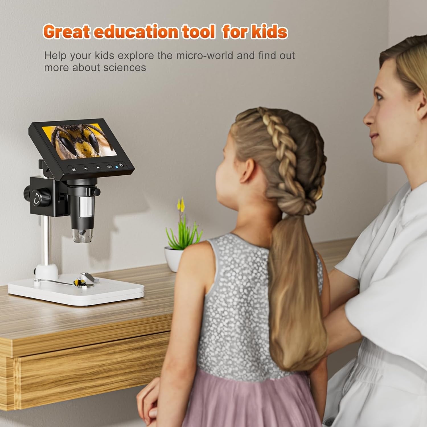 🔍 1000X Digital Coin Microscope with 4.3