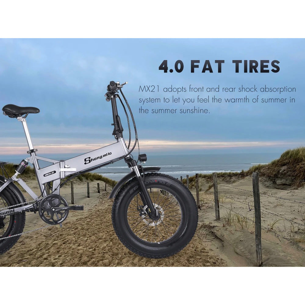 💥 1000W Peak Electric Bike for Adults | 25MPH & 38-Mile Range⚡614WH Removable Battery🏍️20x4