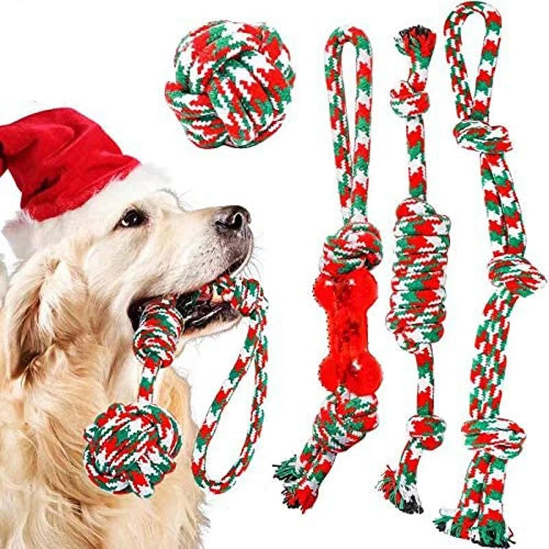 🔥 Indestructible Dog Rope Toys! Heavy-Duty Cotton Ropes⚡For Aggressive Chewers💪【Ultimate Chew Proof】