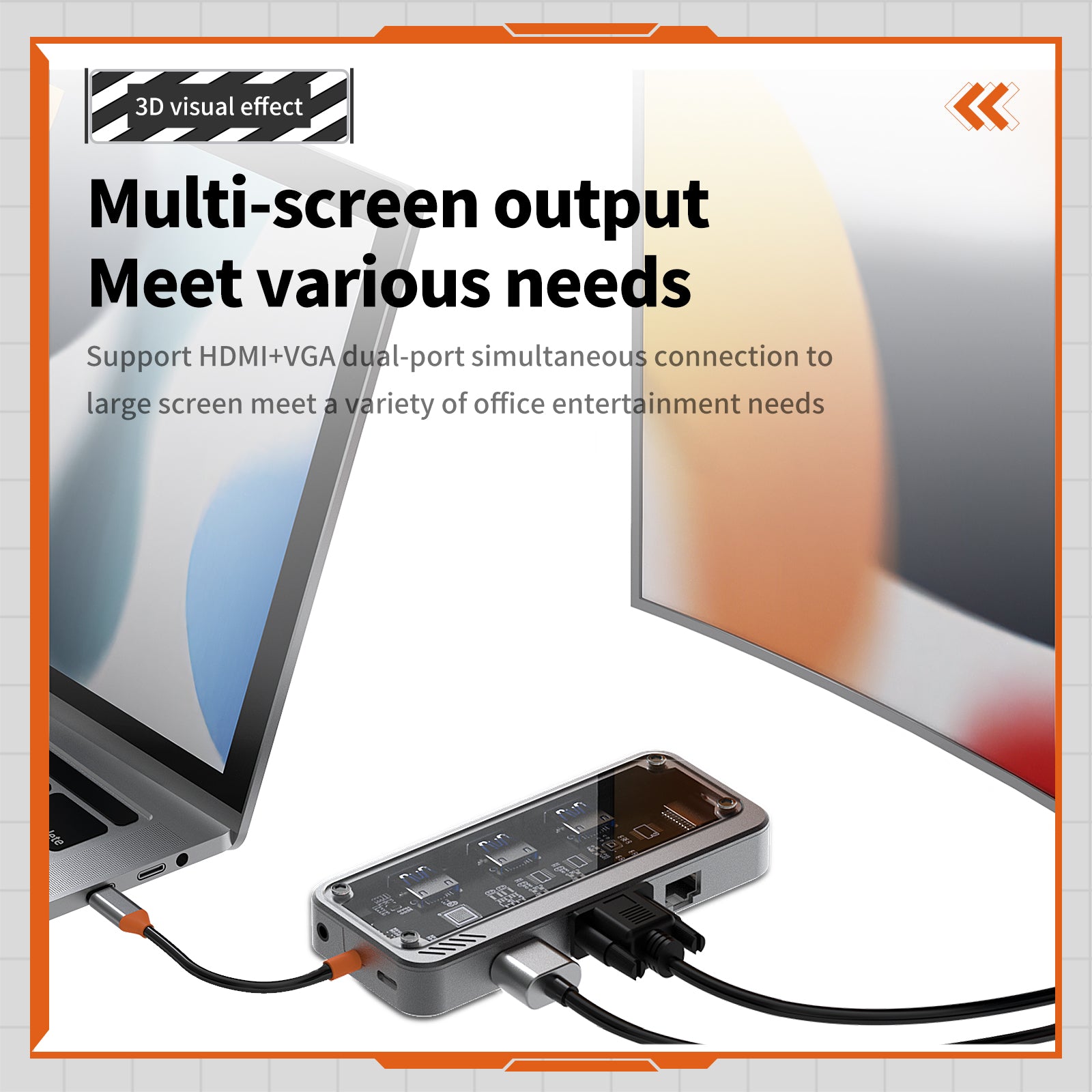 10-in-1 USB-C Docking Station ✨ Dual 4K HDMI + VGA 💥 1000M Ethernet & 100W PD Charging 🌟 3 USB 3.0/SD/TF/3.5mm Audio 🌐 MacBook/Dell/HP/Lenovo/Surface 🔥 #WFHEssentials #TechHack