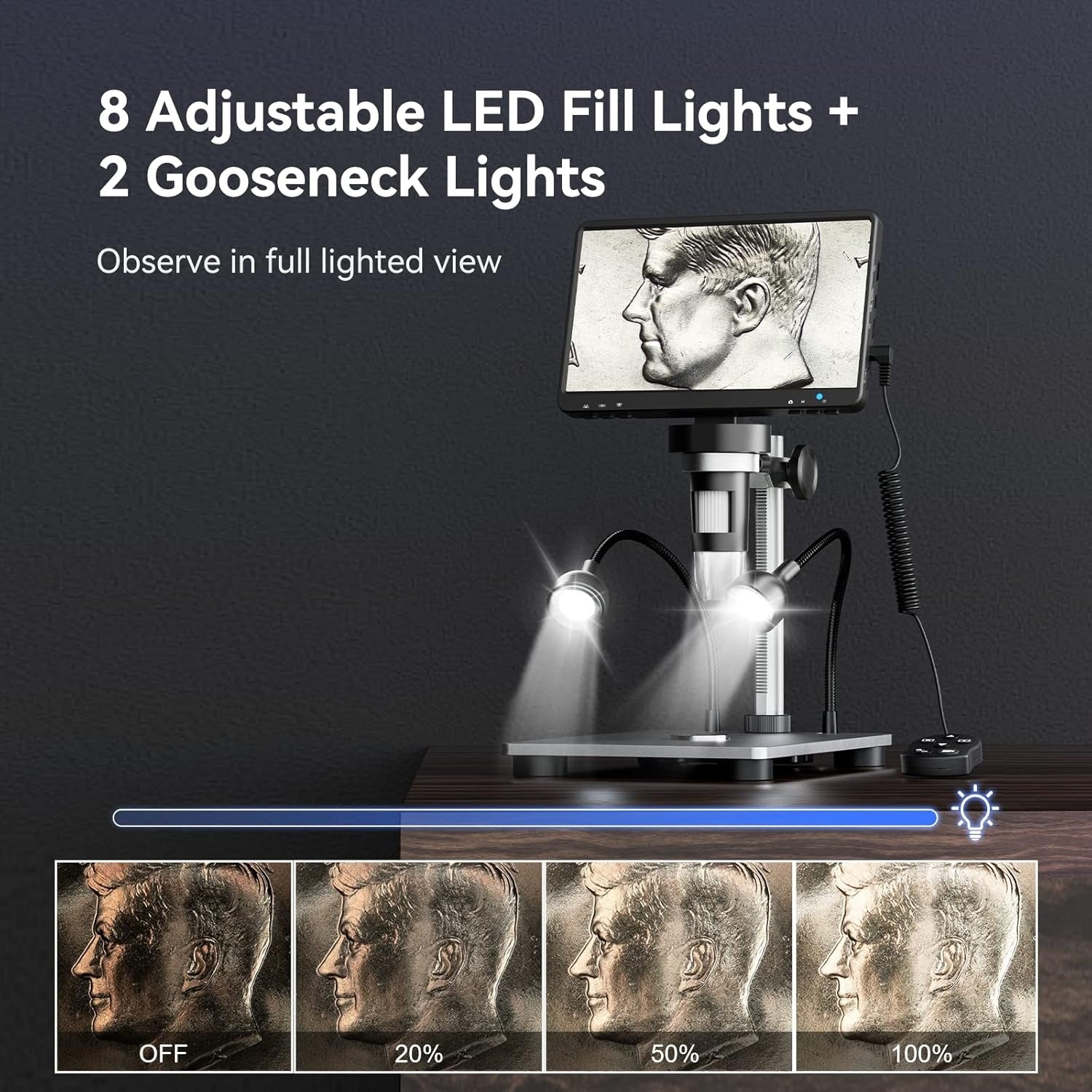 🔬📸 7'' LCD Digital Microscope 1200X | 1080P HD + 12MP Ultra-Precise Focus for Soldering & Coin Collecting | PC View & 32GB Storage 🖥️ #TechGadgets #DIYEssentials