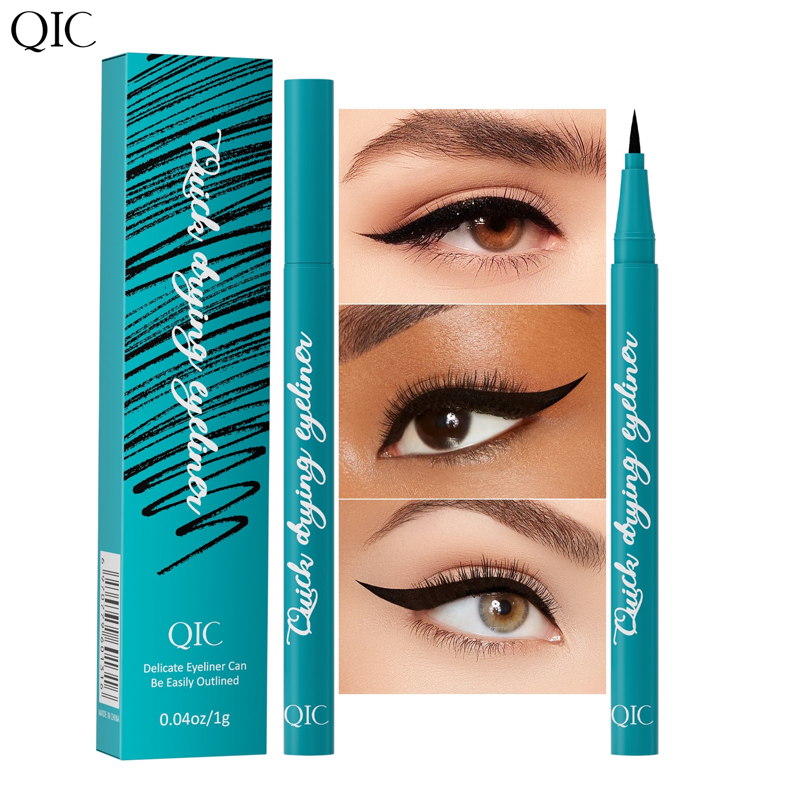 Quick-Dry Waterproof Eyeliner Pen - 24H Smudge-Proof✨ Ultra-Fine Liquid Liner 💦 Sweat-Resistant & Beginner Friendly 🔥 #WaterproofMakeup #TikTokBeauty #QuickDryLiner