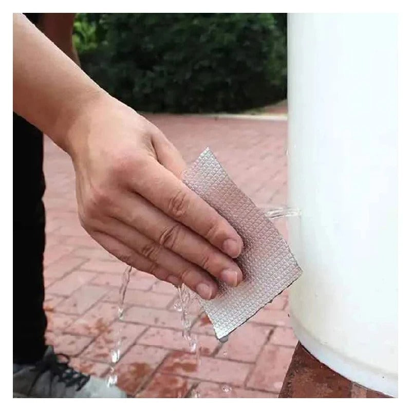 🔥 1.0mm Fiber-Reinforced Aluminum Butyl Tape | 5X Stronger Adhesion⚡ASTM Certified🌟【Roof/Pool/Pipe Pro】Waterproof Sealant with Super Thicken Fiber - 10X Durable Than Duct Tape