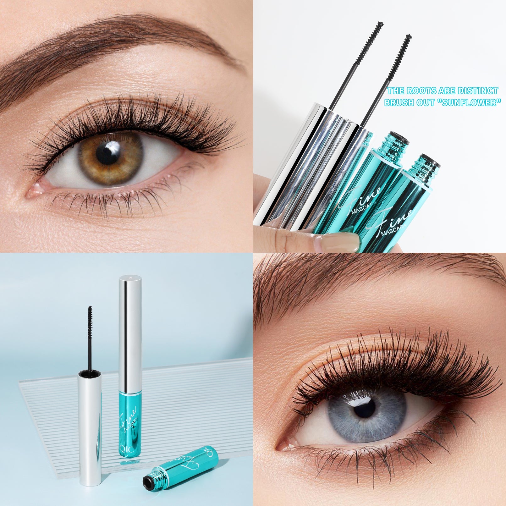 4D Slim Curling Mascara ✨ Micro-Silicone Brush for Clump-Free Lift! 💦 24H Waterproof & No Smudge 🌟 Perfect for Sensitive Eyes! #MicroBrushesMascara #NoClumpMascara #4DLashes