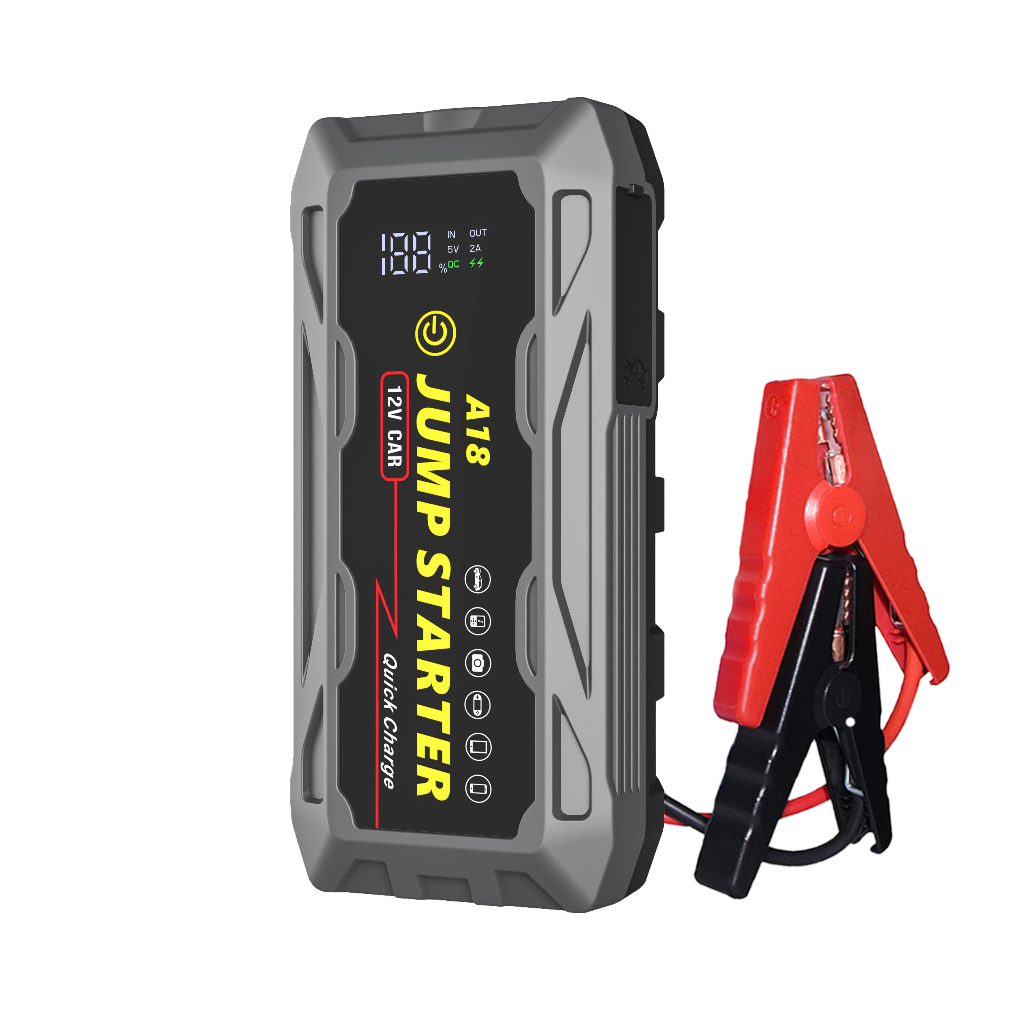 🚗⚡ 3000A Jump Starter with PD66W Fast Charge | 59200mWh MegaPower⚡Dead Battery Rescue in 3秒🔥【Roadside Hero】Portable for 10L Gas/7L Diesel - Trucks/SUVs/RVs Lifesaver (Pocket-Sized 7.6
