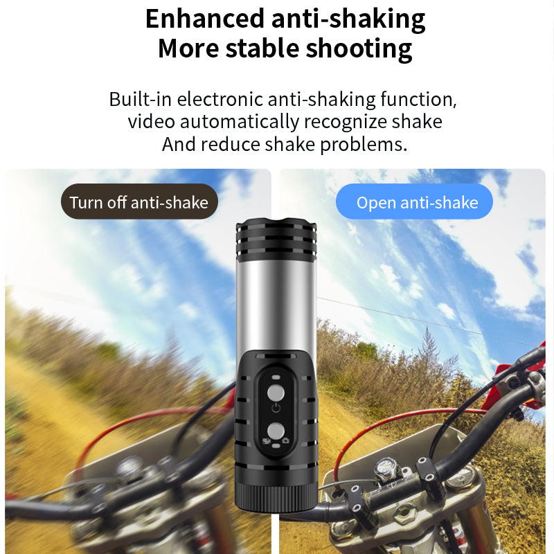 🔥4K Motorcycle Helmet Cam w/Flashlight!⚡Anti-Shake & WiFi | Waterproof Action Camera for Night Riding, Skiing, Off-Road | TikTok Viral Footage #MotoCam #AdventureTech