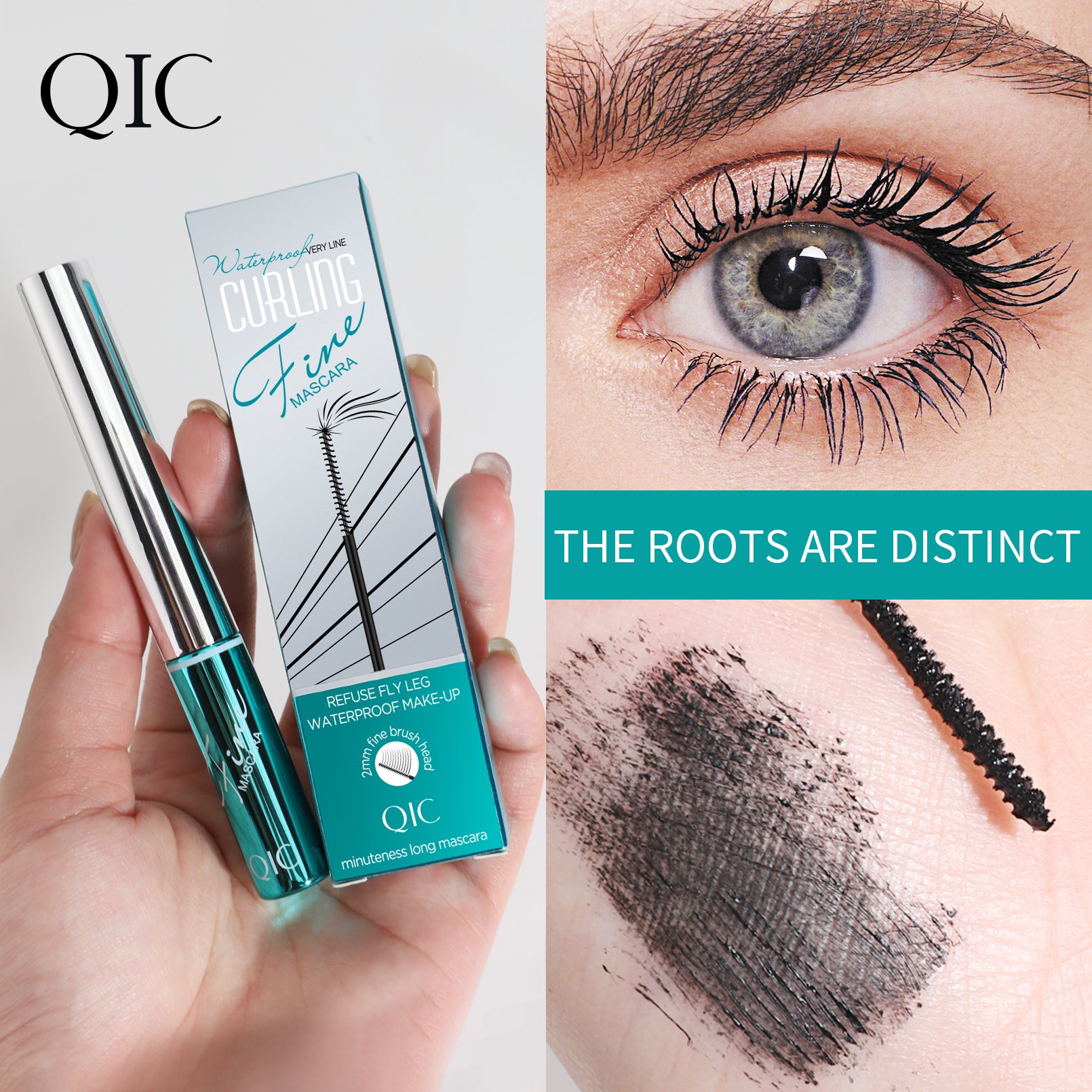 4D Slim Curling Mascara ✨ Micro-Silicone Brush for Clump-Free Lift! 💦 24H Waterproof & No Smudge 🌟 Perfect for Sensitive Eyes! #MicroBrushesMascara #NoClumpMascara #4DLashes