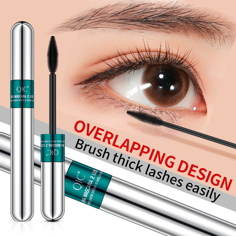 Qinicolor 2-in-1 Volumizing & Curling Mascara Primer - Smudge-Proof, Long-Lashing Formula