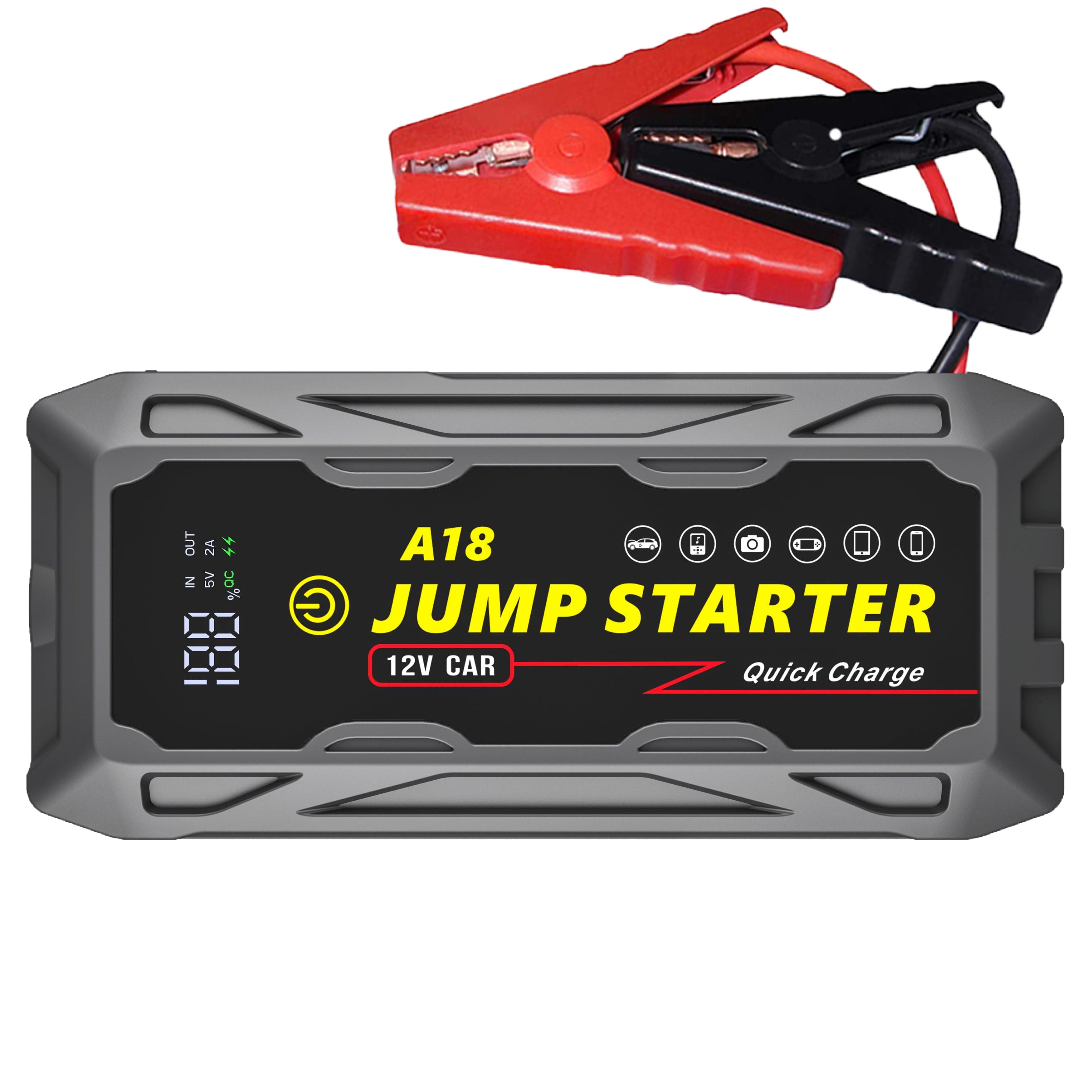 🚗⚡ 3000A Jump Starter with PD66W Fast Charge | 59200mWh MegaPower⚡Dead Battery Rescue in 3秒🔥【Roadside Hero】Portable for 10L Gas/7L Diesel - Trucks/SUVs/RVs Lifesaver (Pocket-Sized 7.6