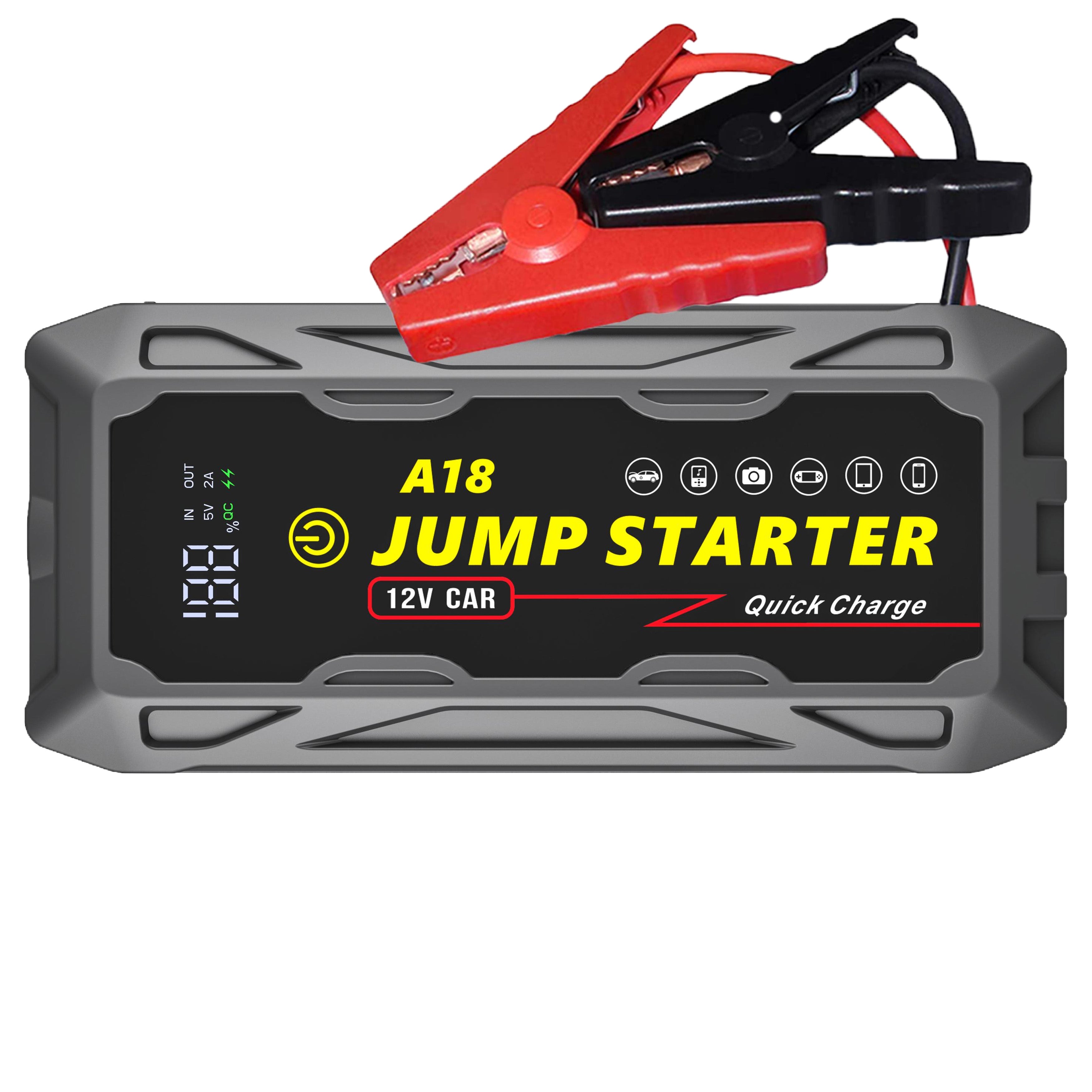 🚗⚡ 3000A Jump Starter with PD66W Fast Charge | 59200mWh MegaPower⚡Dead Battery Rescue in 3秒🔥【Roadside Hero】Portable for 10L Gas/7L Diesel - Trucks/SUVs/RVs Lifesaver (Pocket-Sized 7.6