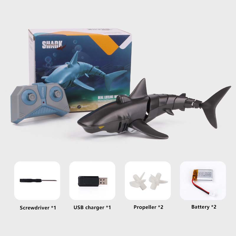 RC Shark Toy with Realistic Swim ✨ 2.4G Waterproof Pool Drone 💦 1:18 Scale + 2x Battery Life 🌟 Crash-Proof Fun for Kids 6+ 🔥 #PoolToys #TikTokMadeMeBuyIt