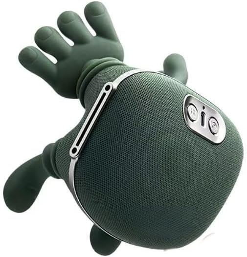Bionic Heated Massager, Wireless Portable Shiatsu Neck and Back Massager, Electric Deep Tissue 4D Kneading Massage, Simulated Human Hand Design for Pain Relief and Muscle Relax (Green)